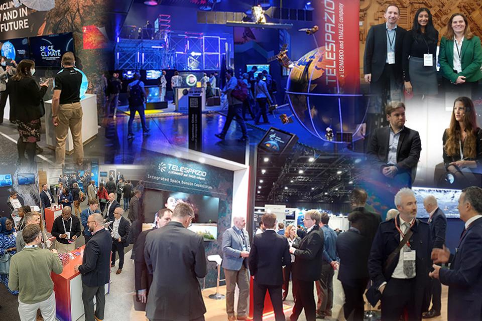 Montage of events attended by Telespazio UK