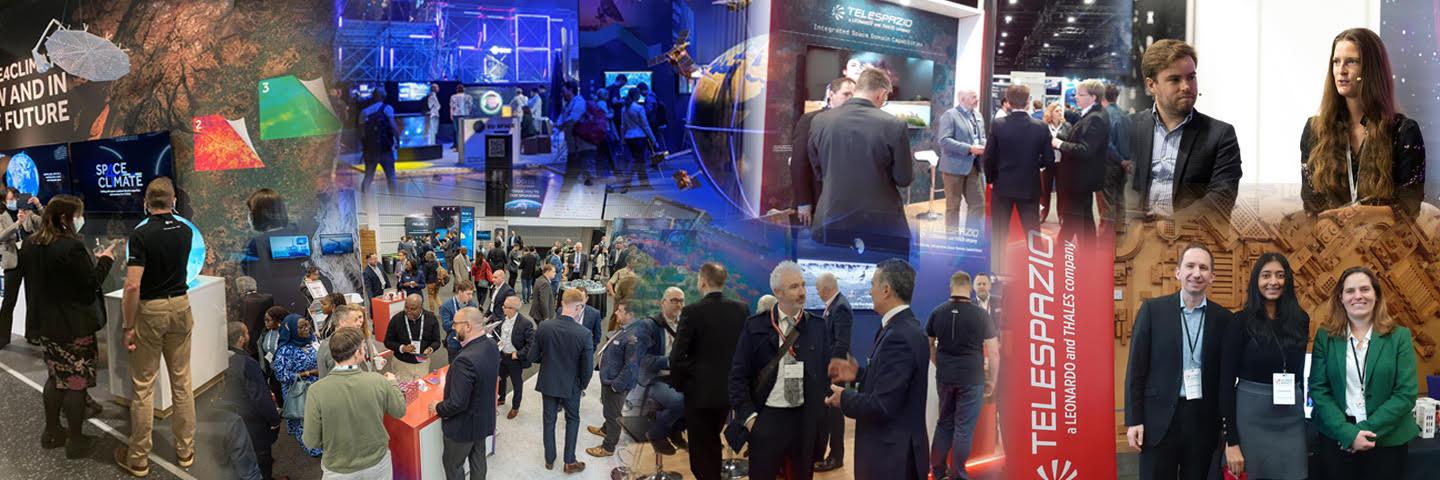 Montage of events attended by Telespazio UK